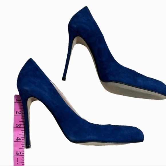 Barneys New York blue suede stiletto heels size 9.5 - Picture 8 of 14